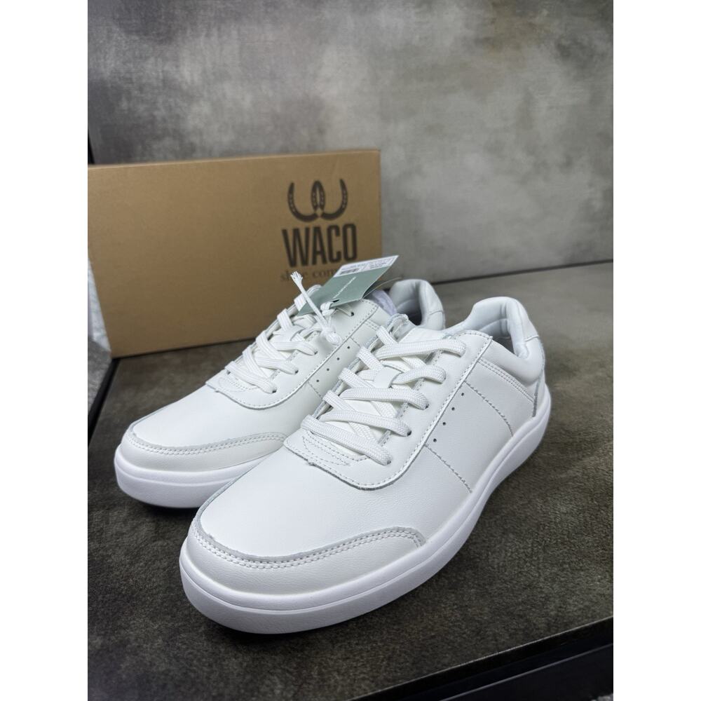 Revitalign Durham Mens 8.5D White Comfort Orthotic Casual Shoes RV2016WHT085 NIB